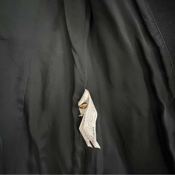 LIKE NEW Zara Navy Blue Double-Breasted Peacoat with Gold Buttons - Picture 6 of 8